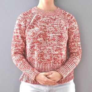 Universal Threads Burnt Orange Heather Knit Soft Long Sleeve Cozy Sweater